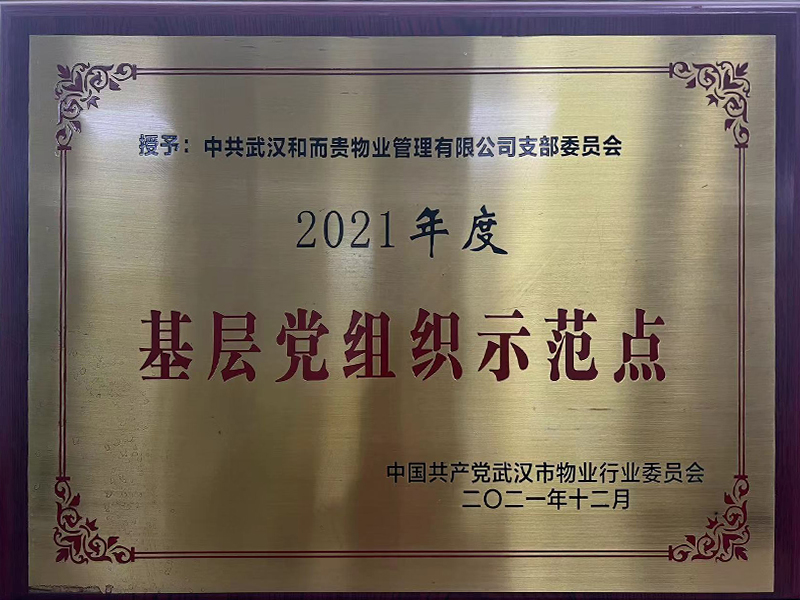 2021年度基层党组织示范点